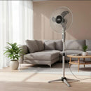 Ventilador Pedestal Home Element 16 Gris