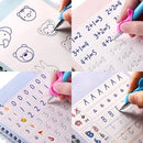 Super KIT de 4 Libros de Caligrafía Reutilizables Tinta Mágica